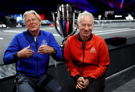 John McEnroe given priceless parting gift by Bjorn Borg at Laver .